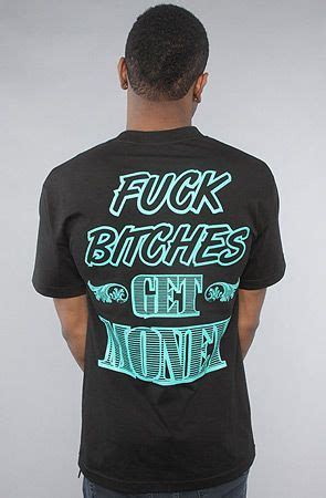 The Fuck Bitches Get Money Tee In Black Mint