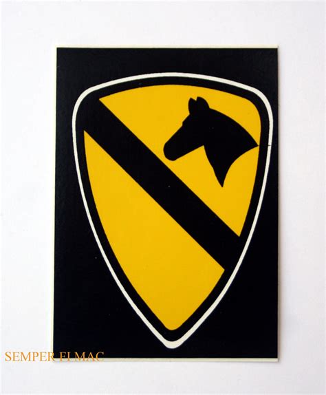 1st Cavalry Division Army Bumper Sticker Pin Fort Hood