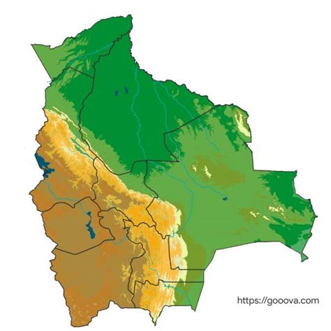 Mapa De Bolivia Para Colorear