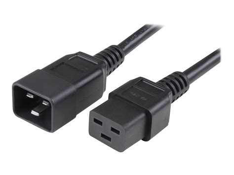 3 Ft Heavy Duty 14 Awg Computer Power Cord C19 To C20