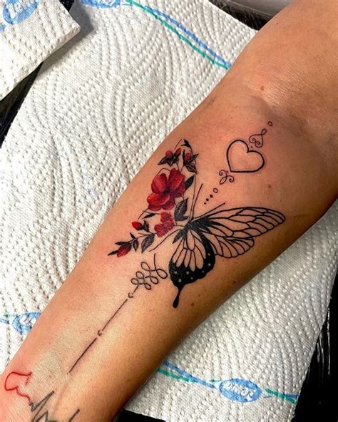 butterfly flower tattoo meaning butterfly and flower tattoo ideas