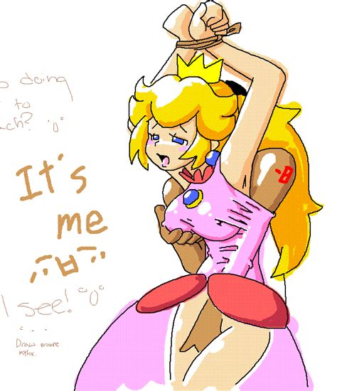 Minuspal Princess Peach Nintendo Super Mario Bros Blonde Hair Blush Breasts Fingering