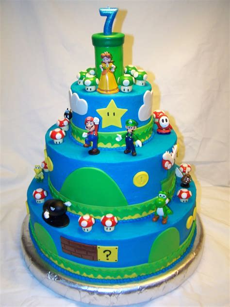 Mario birthday cake super mario birthday video game cakes. Cakes by Kristen H.: Super Mario Bros. Cake