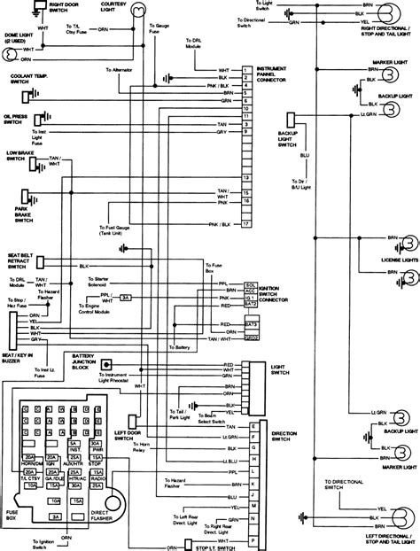 87 Chevy K5 Wiring Diagram