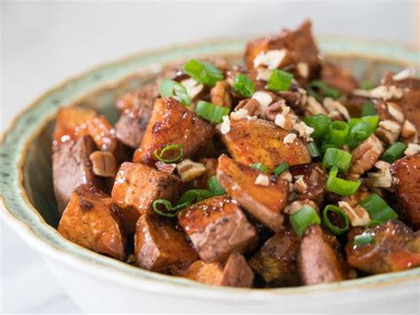What an amazing flavor profile. Sweet and Spicy Glazed Sweet Potatoes Recipe | Trisha ...