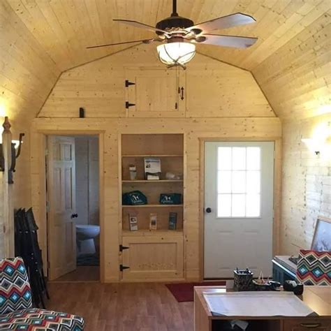 Custom Interior Of A Graceland Lofted Barn Cabin Tiny House Loft