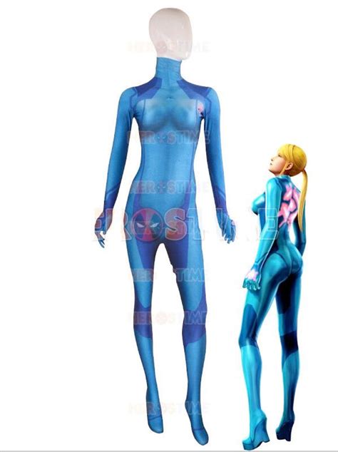 samus aran zero suit 3d printing female adult costume zentai cosplay lycra spandex bodysuit on