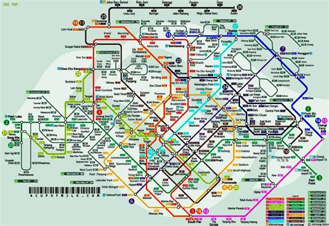 Detail Singapore City Mrt And Lrt Route Map Alexandra Meier