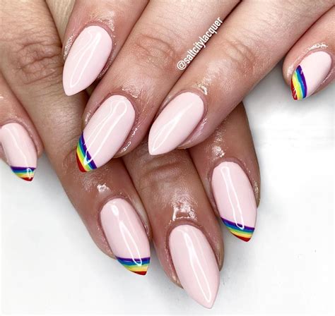 show your pride with these 18 colorful nail art ideas coffin nails matte pink acrylic nails