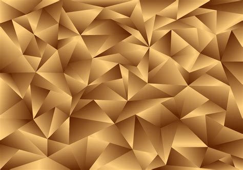 3d Golden Polygon Background And Texture Low Poly Gold Pattern