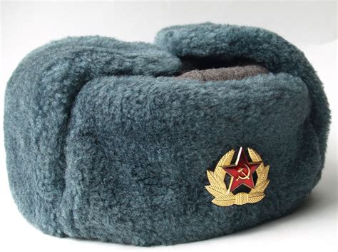 authentic soviet ushanka russian fur hat badge ussr army soldier winter caps ebay in 2021