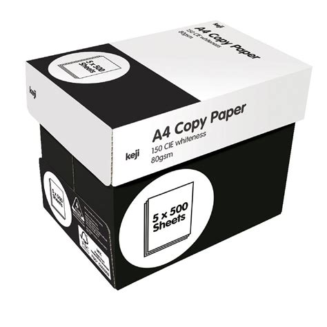 Keji Plain A4 Copy Paper Packaging Type Box Packaging Size 5x500