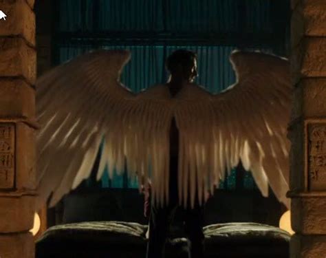 Tom Ellis As Lucifer Morningstar Back View Of The Wings Lucifer
