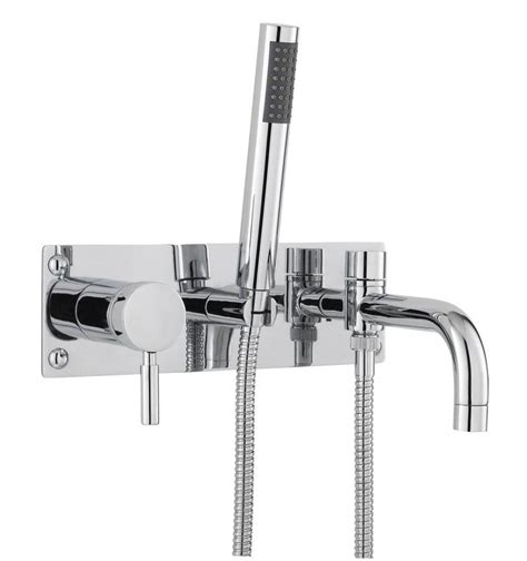 Hudson Reed Twirl Wall Mounted Bath Shower Mixer Tap With ...