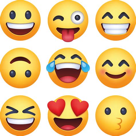 Emoji Smiley Emoji Vägg Klistermärke Tenstickers