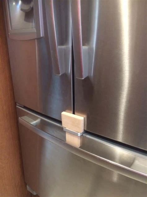 Rv Gadget Fridge Fixer Keeps Residential Refrigerator Doors Closed In