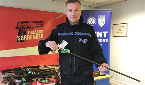 Walking Stick Gun Handed In On The Isle Of Wight During Firearms Surrender Island Echo 24hr