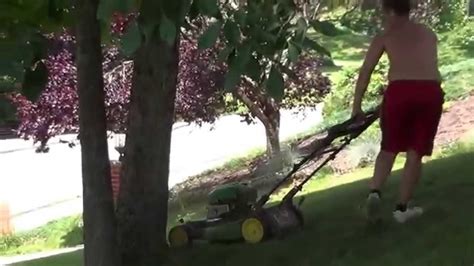 Navarone S Shirtless Lawn Mowing YouTube