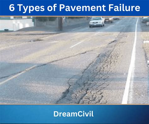 6 Types Of Pavement Failure Cracking Pot Holes Depressions Rutting