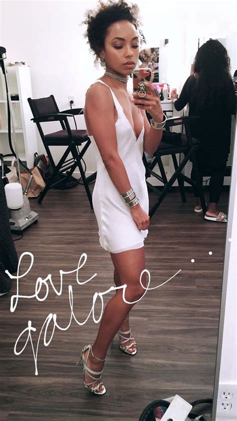 Logan Browning Celebrity Selfies Fashion Backless Dress
