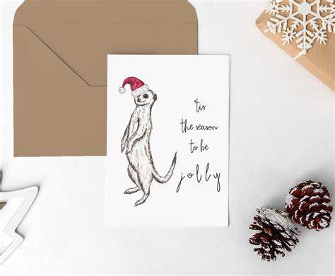Meerkat Christmas Card