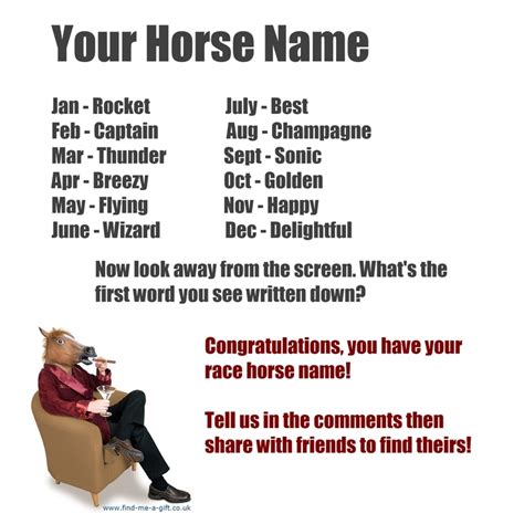 What is a good name for my car. Your Race Horse name! | Horses | Pinterest | More Race ...