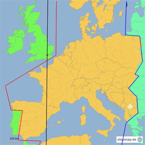Sie haben geschäftspartner, freunde oder bekannte im ausland. Zeitzonen Europa von RebeStic - Landkarte für Deutschland