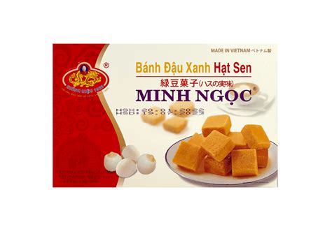 Lotus Seed Mung Bean Cake 300g Minh Ngoc Vietnam