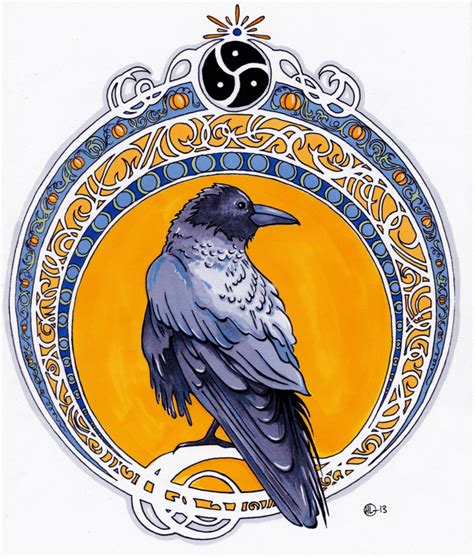 Art Nouveau Raven By Diskrepans On Deviantart