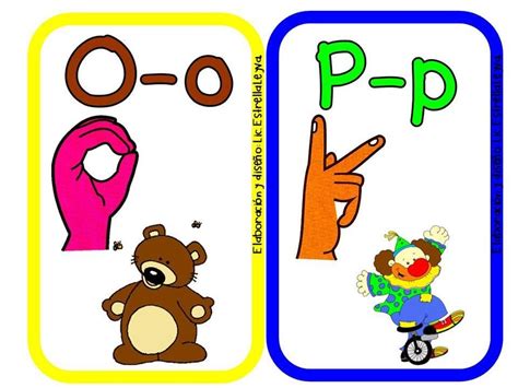 Alfabeto Ilustrado En La Lengua De Signos Para Niños Y Niñas
