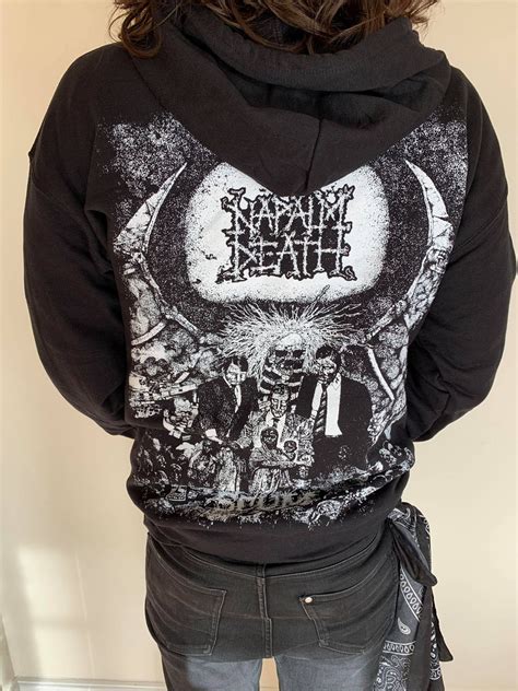 Scum Vintage Zip Hoodie Reduced For Bandcamp Friday Napalm Death