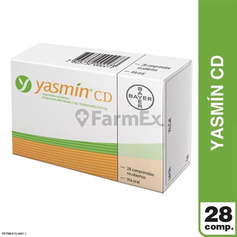 yasmin 3 mg 0 03 mg precio rappi