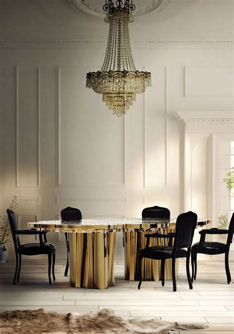 6 Elegant Dining Room Tables In Brass Inspiration And Ideas From Maison Valentina