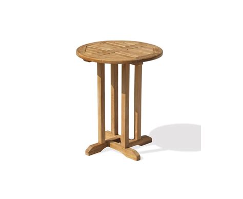 Canfield Teak Small Round Wooden Table 06m