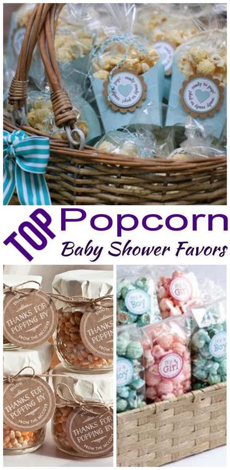 When it comes to decorating for the event there are so many fun. Best Popcorn Baby Shower Favors | Popcorn baby shower ...