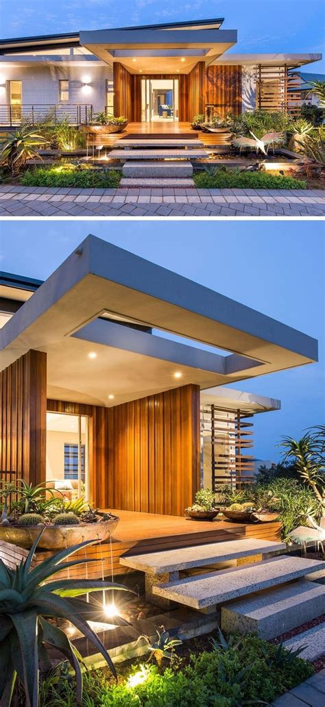 Simak ide desain rumah tropis modern berikut ini! Modern House Entry Ideas 2021 - hotelsrem.com