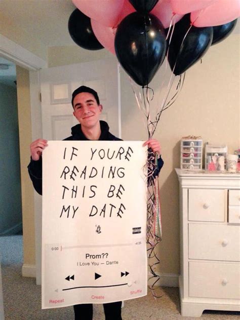 Drake Prom Proposal Cute Homecoming Proposals Homecoming Proposal