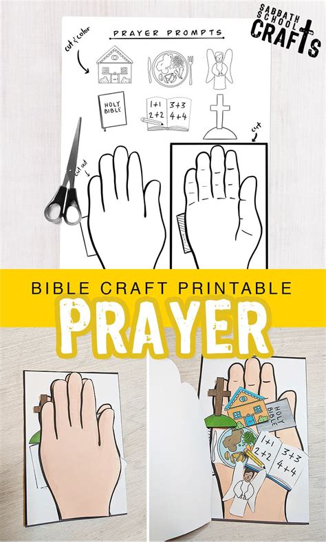 Prayer Craft For Kids Prayer Crafts Sunday School Activities Bible
