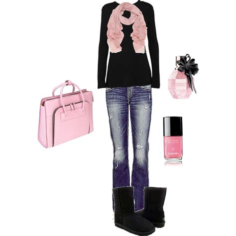 Casual Black And Pink Fashion Fashionista Trend Clothes For Women