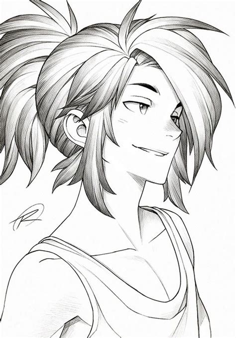 Animeoutline provides easy to follow anime and manga style drawing tutorials and tips for beginners. 170604 - RainbowScreen - Free Style by Runshin on DeviantArt | Anime boy sketch, Manga hair, How ...