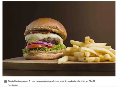 No Dia do Hambúrguer lojas de BH realizam campanhas e distribuem sanduíche