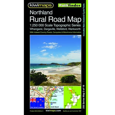 02 Northland Rural Road Map Nz Geographica