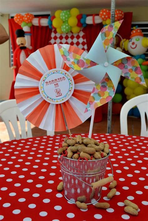 Circus Carnival Birthday Party Ideas Photo 33 Of 47 Circus