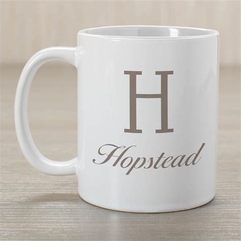 Personalized Initial And Family Name Coffee Mug | GiftsForYouNow