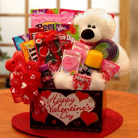 Huggable Bear Kids Valentine T Box Childrens Valentine Basket