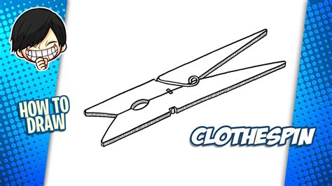 How To Draw Clothespin Youtube