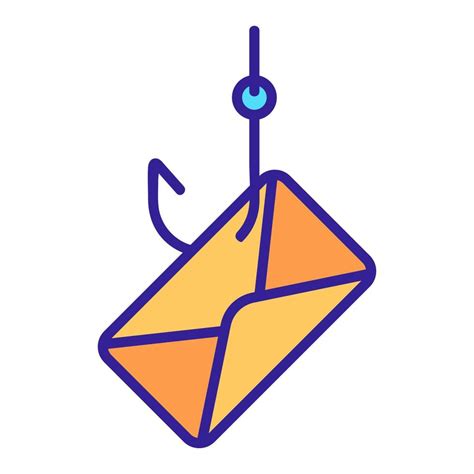 Phishing Mail Icon Vector Isolated Contour Symbol Illustration
