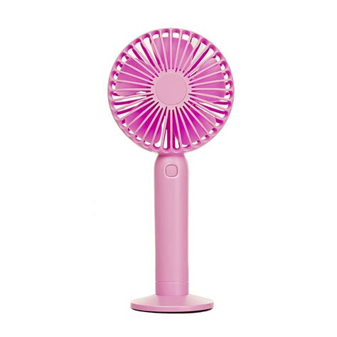 Swiss Crafts Portable Mini Fan Usb Rechargeable Battery Powered Handheld Fan With Base 3 Step