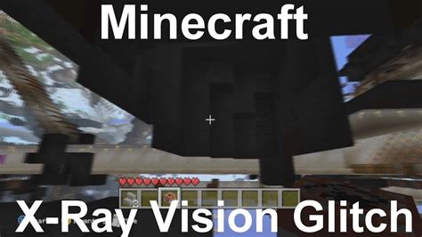 New Minecraft X Ray Vision Glitch Youtube