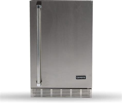 Coyote 21 Inch Outdoor Rated Compact Refrigerator Left
